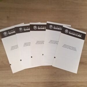 Lot of 5 Nintendo GameCube precautions inserts